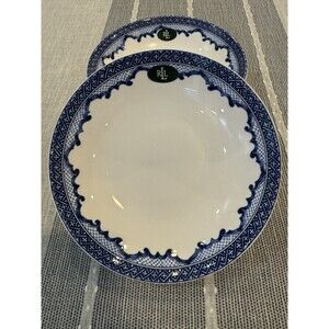 New Ralph Lauren Mandarin Blue soup, salad, cereal Coupe bowl Set of 2  8 5/8